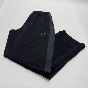 Nike Dri-Fit Poly Knit Zippered Leg Track Pants ‘Black’ Size Large